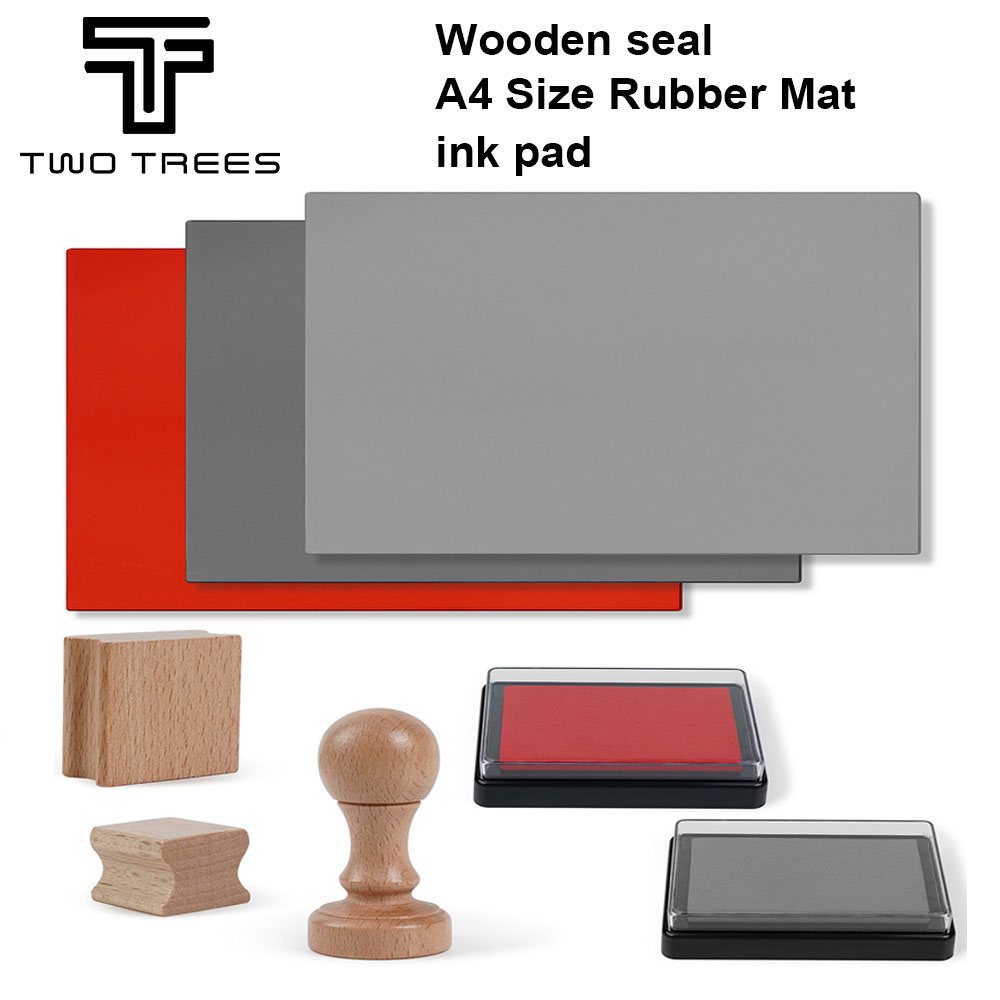 Laser Marking Machine - Twotrees เครื่องแกะสลักเลเซอร์ตรายางแผ่นไม้รองยางแผ่นหมึกแกะสลักแบบ DIY ออกแบบศิลปะสำหรับ CO2เครื่องทำเครื่องหมายด้วยเลเซอร์